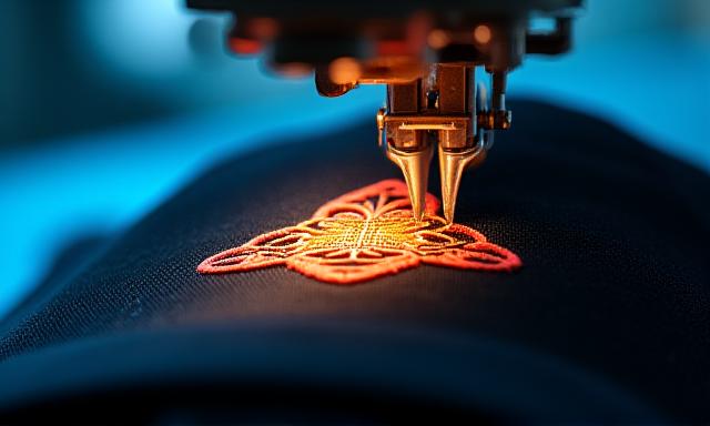 Dettagli di personalizzazione finale ricamo